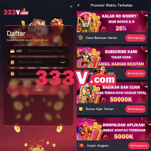 333V Masuk Resmi 2026 Aplikasi